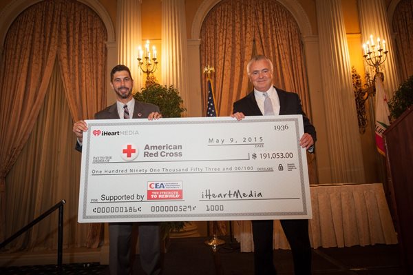 Image: CEA CEO Presents Auction Check to American Red Cross