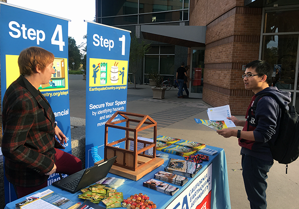 Image: CEA staff actively participated in and enthusiastically promoted the 2017 Great California ShakeOut