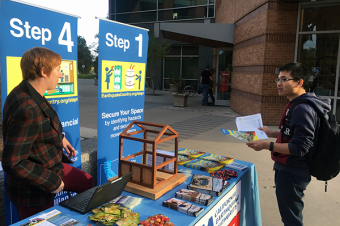 Image: CEA staff actively participated in and enthusiastically promoted the 2017 Great California ShakeOut